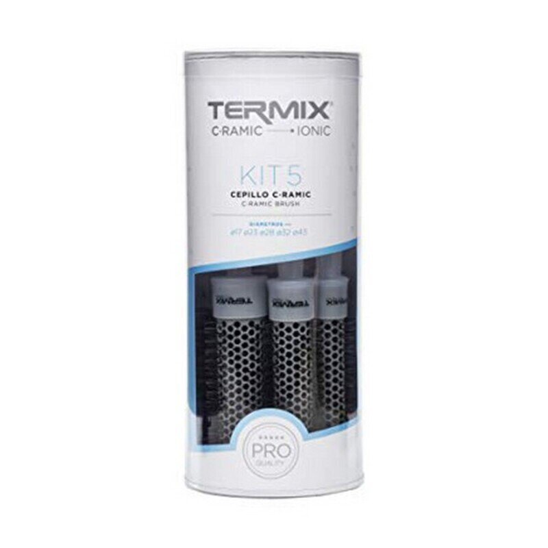 Ümmarguste juukseharjade komplekt Termix Thermal Ceramic Comb Pack, 5 tk hind ja info | Juukseharjad, kammid, juuksuri käärid | kaup24.ee