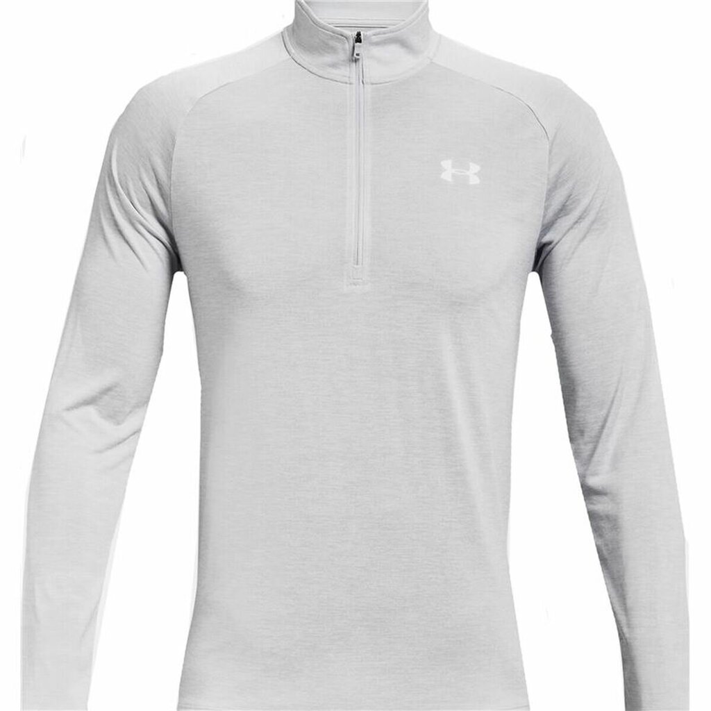 Pikkade varrukatega T-särk, meeste Under Armour Tech 2.0 1/2 Zip, valge hind ja info | Meeste spordiriided | kaup24.ee