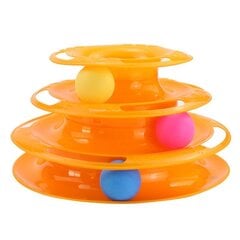 Interaktiivne mänguasi pallidega kassile - oranž цена и информация | Игрушки для кошек | kaup24.ee