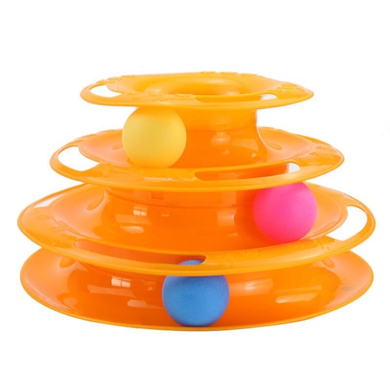Interaktiivne mänguasi pallidega kassile - oranž hind ja info | Mänguasjad kassidele | kaup24.ee
