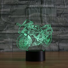 3D Led Öölamp "Mootorratas - Chaser" hind ja info | Lastetoa valgustid | kaup24.ee