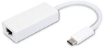 Adapter USB-C Vivanco LAN, valge