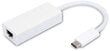 Adapter USB-C Vivanco LAN, valge hind ja info | USB jagajad, adapterid | kaup24.ee