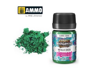 Pigment Ammo Mig Metallic Green, 35ml, 3048, roheline hind ja info | Kunstitarbed, voolimise tarvikud | kaup24.ee