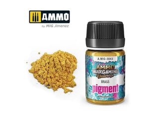 AMMO MIG - Pigment Brass, 35ml, 3043 hind ja info | Kunstitarbed, voolimise tarvikud | kaup24.ee