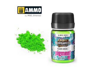 Pigment Ammo Mig Fluor Green, 35ml, 3033, roheline hind ja info | Kunstitarbed, voolimise tarvikud | kaup24.ee