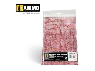 AMMO MIG - материал для моделирования Pink and Gold Marble. Square die-cut marble tiles 8786 цена и информация | Принадлежности для рисования, лепки | kaup24.ee