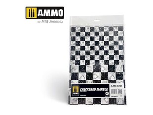 Materjal modelleerimiseks Ammo Mig Checkered Marble, 2 tk, 8782, must/valge hind ja info | Kunstitarbed, voolimise tarvikud | kaup24.ee