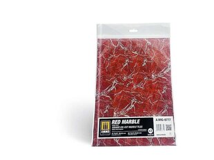 AMMO MIG - материал для моделирования Red Marble. Square die-cut marble tiles 8777 цена и информация | Принадлежности для рисования, лепки | kaup24.ee