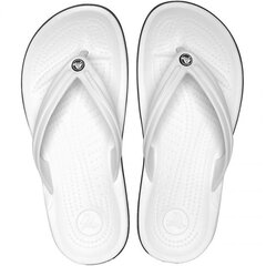 Crocs Plätud meestele Crocband Flip 11033 100, valge hind ja info | Meeste plätud, sussid | kaup24.ee