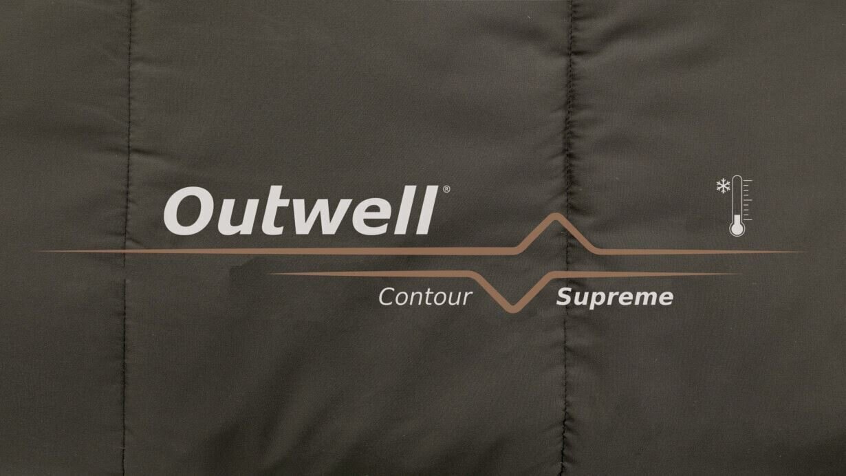 Magamiskott Outwell Contour Supreme, 220x85 cm, pruun hind ja info | Magamiskotid | kaup24.ee