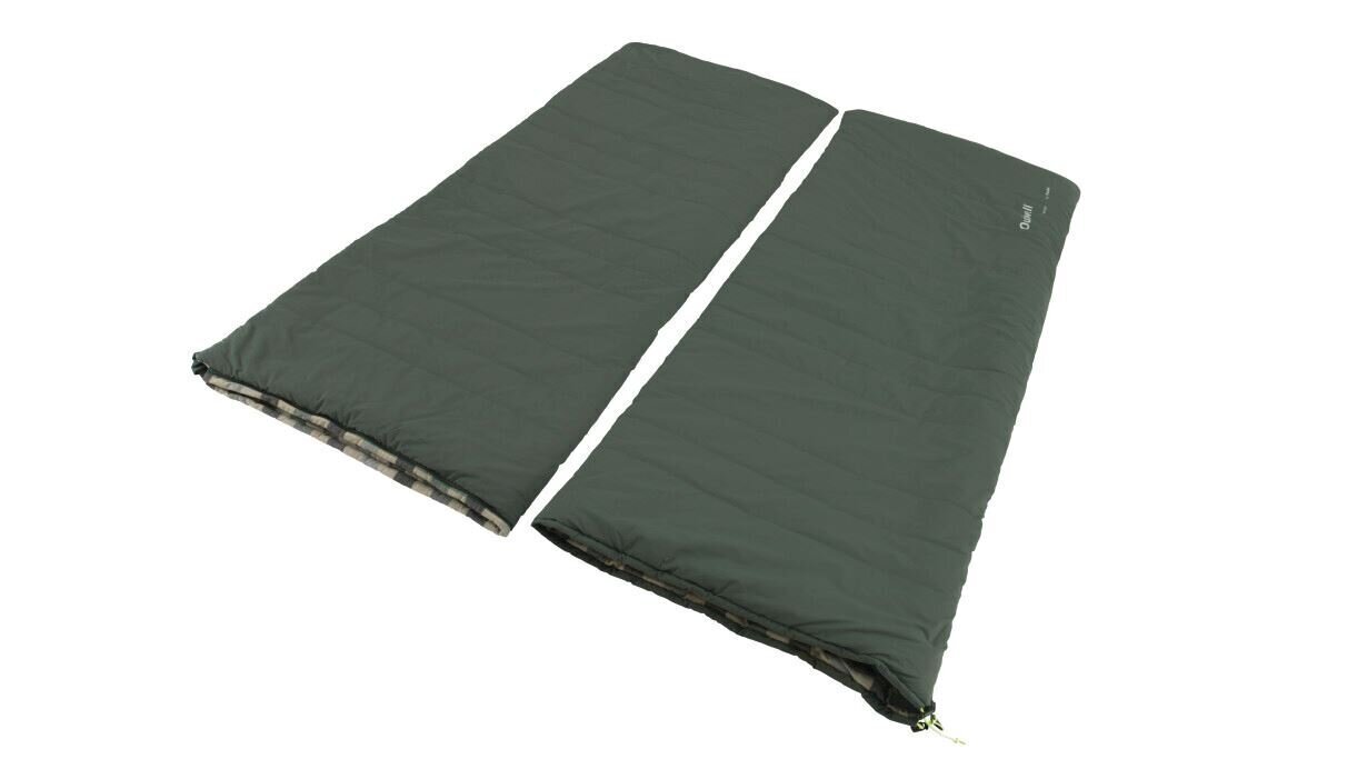 Magamiskott Outwell Camper Lux Double, 235x150 cm, roheline цена и информация | Magamiskotid | kaup24.ee