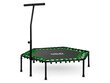 Fitness trampoliin käepidemega 127 cm, kuusnurkne, roheline цена и информация | Batuudid ja batuudi varuosad | kaup24.ee