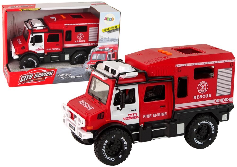 Heli- ja valgusefektidega tuletõrjeauto Lean Toys цена и информация | Poiste mänguasjad | kaup24.ee