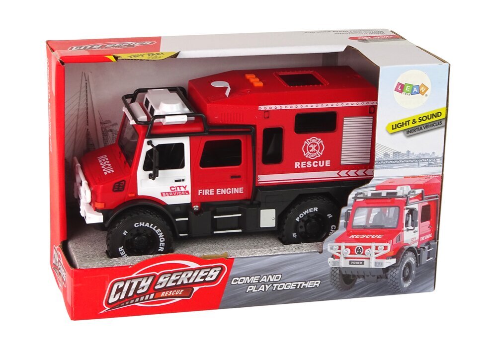 Heli- ja valgusefektidega tuletõrjeauto Lean Toys цена и информация | Poiste mänguasjad | kaup24.ee