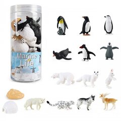 Набор фигурок животных WOOPIE Арктика, 16 шт. цена и информация | Игрушки для мальчиков | kaup24.ee