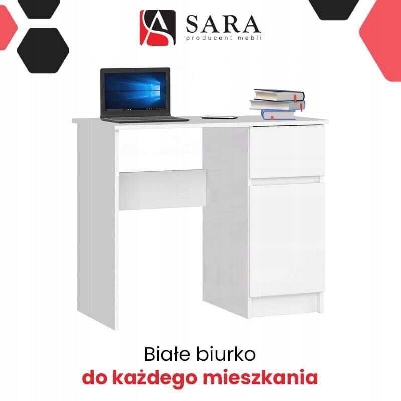 Kirjutuslaud SaraMeble Zuza, valge hind ja info | Arvutilauad, kirjutuslauad | kaup24.ee