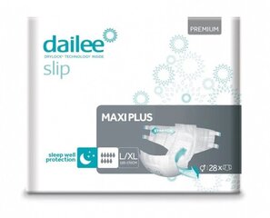 Mähkmed Dailee Slip Maxi Plus L/XL 28 tk. hind ja info | Mähkmed, hügieenisidemed, ühekordsed linad täiskasvanutele | kaup24.ee