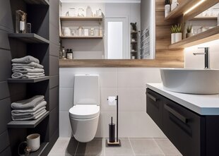 Yoka Home tualettpaberi alus WC-harjaga hind ja info | Vannitoa sisustuselemendid ja aksessuaarid | kaup24.ee