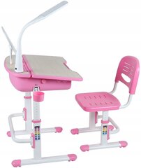 Kasvav laste laud ja tool Leomark Smart, roosa/valge hind ja info | Arvutilauad, kirjutuslauad | kaup24.ee