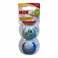 Lutid Nuk Star Latex, 18-36 kuud, 2 tk. цена и информация | Пустышки | kaup24.ee