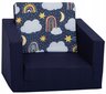Laste tugitool Delsit Debesys, sinine hind ja info | Lastetoa kott-toolid, tugitoolid ja tumbad | kaup24.ee