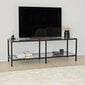 TV alus Asir, 130x45x40 cm, tume hall/must цена и информация | TV alused | kaup24.ee