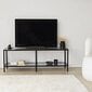 TV alus Asir, 130x45x40 cm, tume hall/must цена и информация | TV alused | kaup24.ee