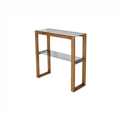 Боковой столик Asir, 85x85x31 см, коричневый цена и информация | Столы-консоли | kaup24.ee