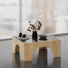 Кофейный столик Asir, 37х50 см, темно-серый/светло-коричневый цена и информация | Журнальные столики | kaup24.ee