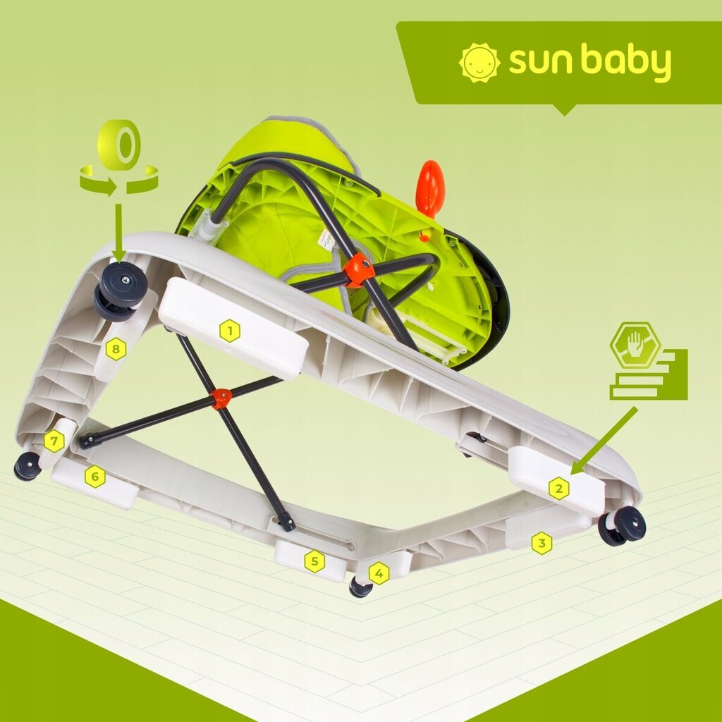 Vanker Sun Baby 5907798857197, roheline hind ja info | Käimistoed | kaup24.ee