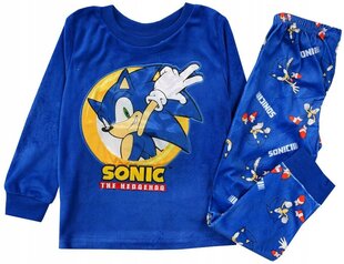 Laste pidžaamad Sonic the Hedgehog, sinine hind ja info | Poiste hommikumantlid ja pidžaamad | kaup24.ee