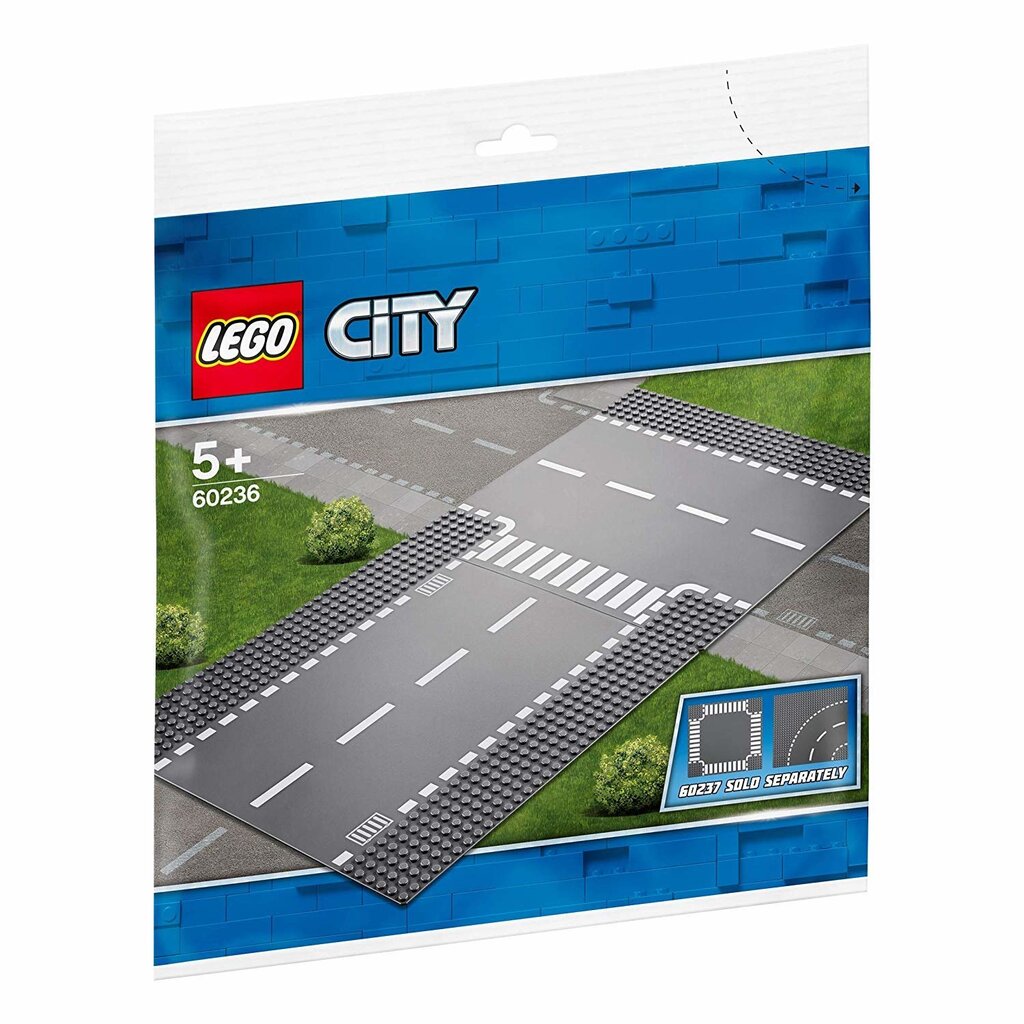 60236 LEGO® City Sirge lõik ja T-ristmik цена и информация | Klotsid ja konstruktorid | kaup24.ee