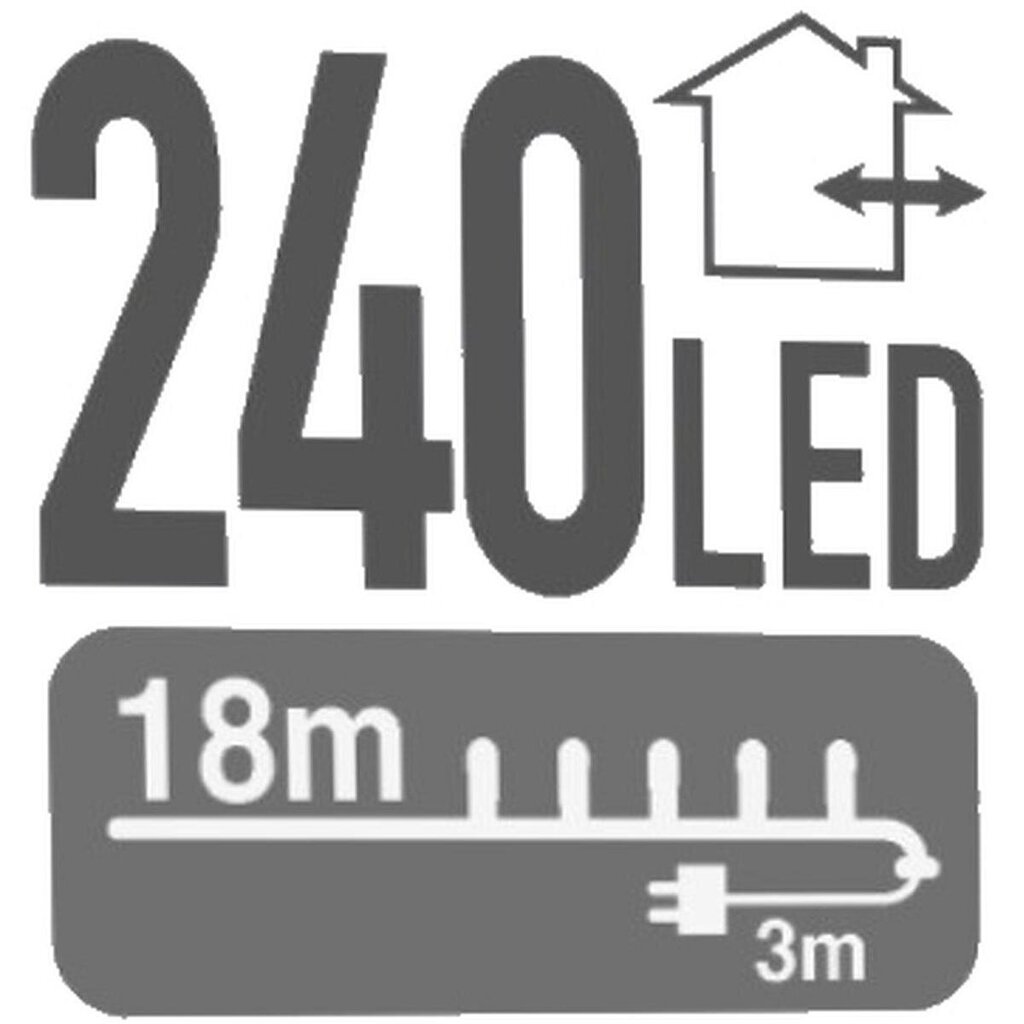 LED-tuled, 240 led, 18 m hind ja info | Jõulutuled | kaup24.ee