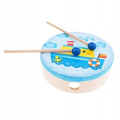Деревянный барабан с ударной палочкой цена и информация | Развивающие игрушки | kaup24.ee