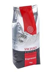 Kohvioad Swisso Espresso, 1 kg цена и информация | Кофе, какао | kaup24.ee