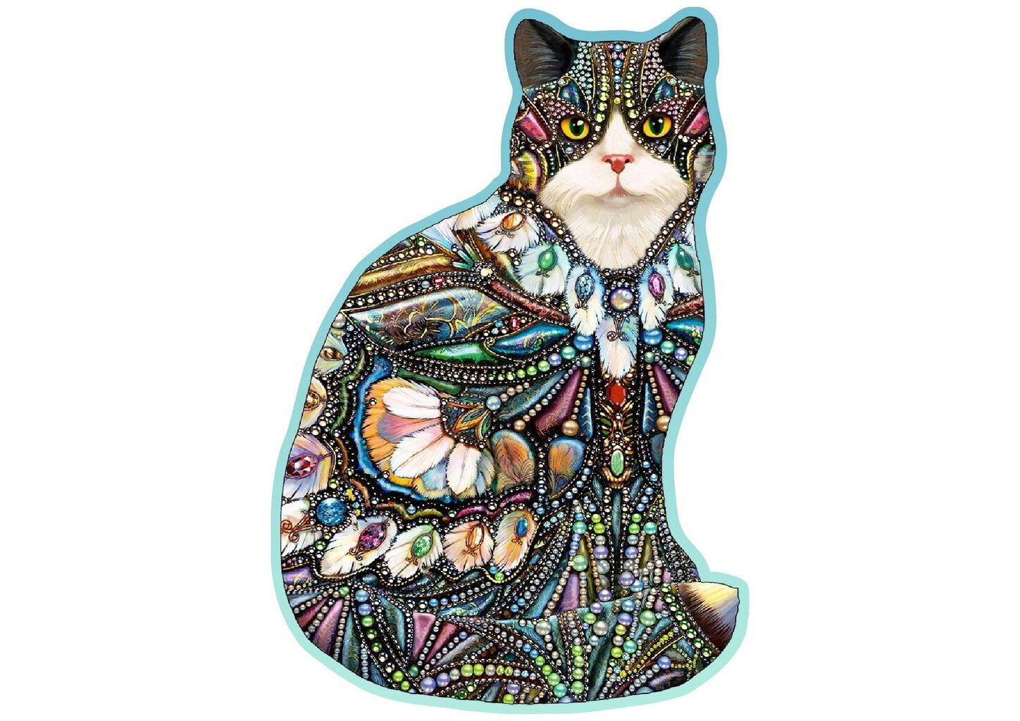 Puidust pusle "The Jeweled Cat" Wooden Puzzle 250 tk hind ja info | Pusled | kaup24.ee