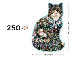 Puidust pusle "The Jeweled Cat" Wooden Puzzle 250 tk цена и информация | Пазлы | kaup24.ee