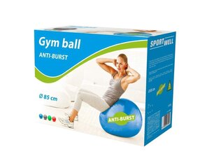 Võimlemispall 85cm Sportwell - roheline цена и информация | Гимнастические мячи | kaup24.ee