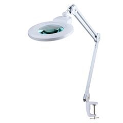 Kosmeetika LED-lamp suurendusklaasiga 3D, valge (alusega) AF-0031 hind ja info | Ilusalongi mööbel | kaup24.ee