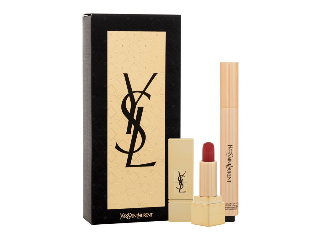 Komplekt Yves Saint Laurent: Touche Eclat Radiant Touch 2,5 ml + huulepulk Rouge Pur Couture 1,3 g hind ja info | Päikesepuudrid, põsepunad | kaup24.ee