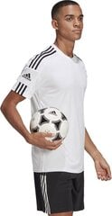 Футбольная футболка Adidas Squadra 21 JSY, XXL, белая цена и информация | Футбольная форма и другие товары | kaup24.ee