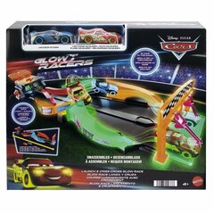 Pimedas helendav stardirada koos autoga Glow Racers Cars hind ja info | Poiste mänguasjad | kaup24.ee