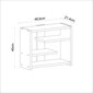 Seinariiul Asir, 48,6x40x21,4 cm, valge hind ja info | Riiulid | kaup24.ee