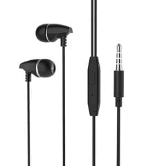 Borofone Earphones BM25 Sound Edge with microphone black цена и информация | Наушники | kaup24.ee