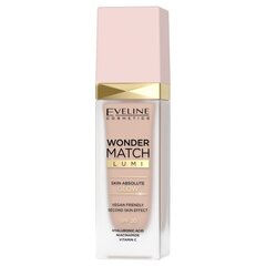 Тональный крем Eveline Wonder Match Lumi Skin Absolute Glow SPF20 10 Vanilla, 30 мл цена и информация | Пудры, базы под макияж | kaup24.ee