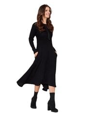 Kootud midi kleit naistele Lega "Vanda Black" цена и информация | Платья | kaup24.ee
