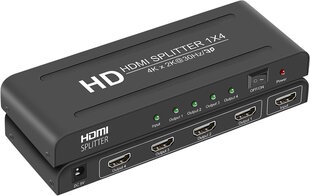 Seki HDMI HDTV splitter 1X4 1080P, 4K цена и информация | Коммутаторы (Switch) | kaup24.ee