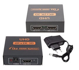 SEKI HDMI HDTV сплиттер (делитель) 1X2 1080P, 4K цена и информация | Коммутаторы (Switch) | kaup24.ee