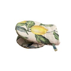 Köögikinnas sidruni trükiga, Lemon Linen, Hortensias Home, 1 tk цена и информация | Кухонные полотенца, рукавицы, фартуки | kaup24.ee